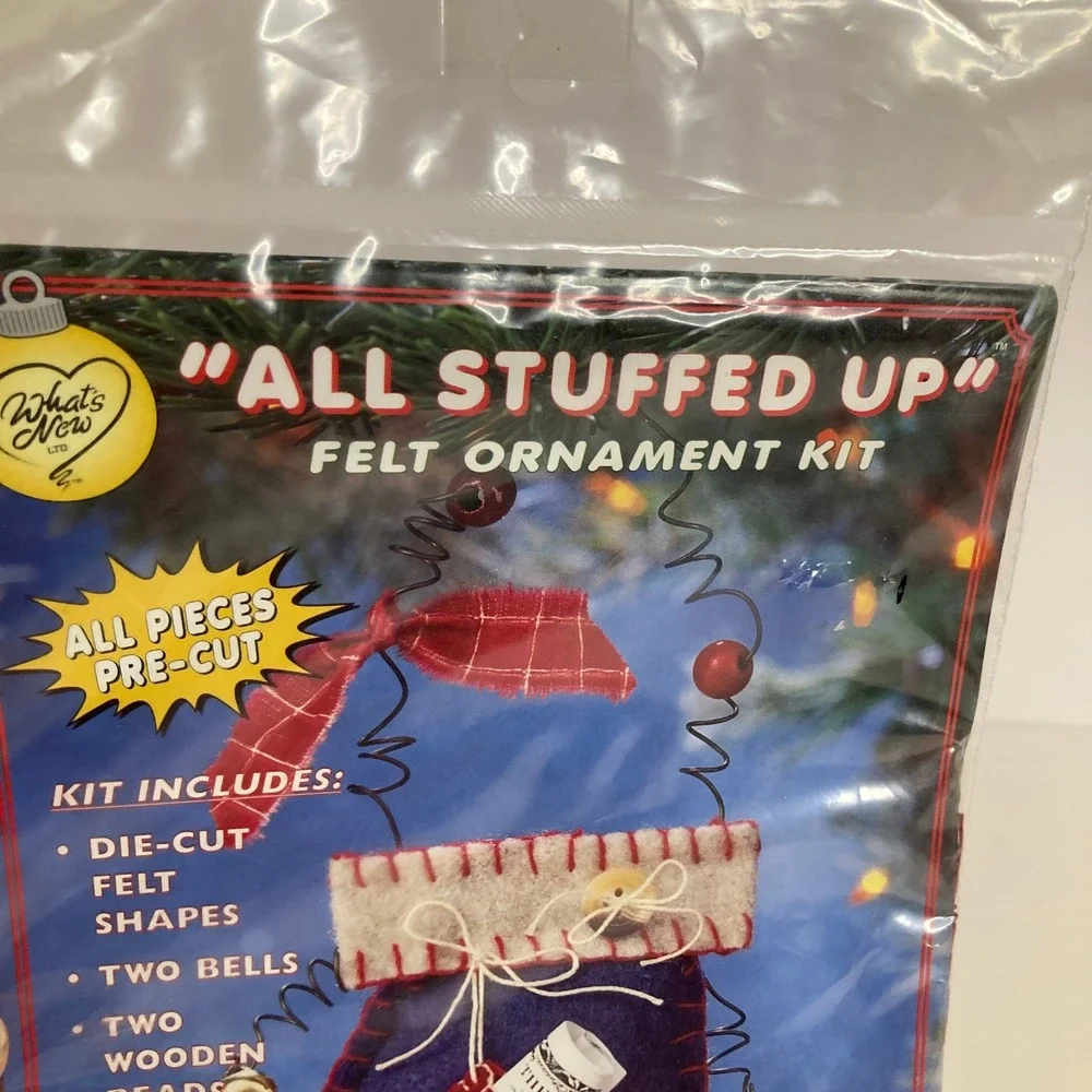 Whats New Ltd All Stuffed Up Felt Ornament Kit‎ Mitten 63102 Craft Holiday DIY